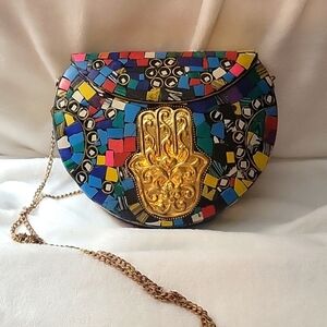 Ramla Handmade Metal Mosaic Bag NEW